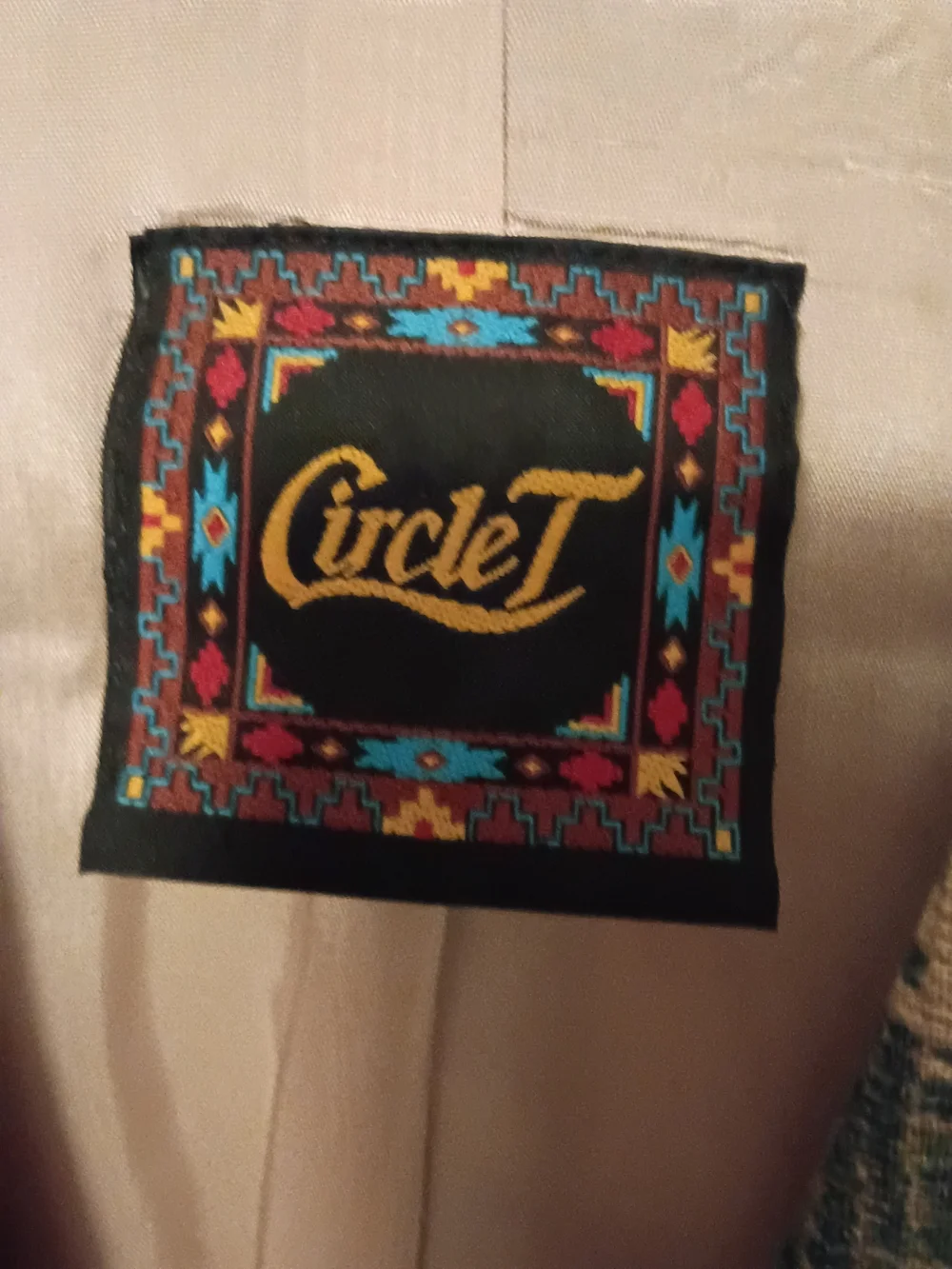 Circle T Multicolor Southwestern Woven Blazer